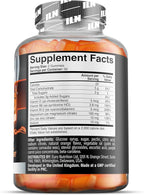 Iron Labs ZM6 Gummies – High Strength Zinc Magnesium Gummies for Men & Women (100 Count, Orange Flavor, Vegan) – Magnesium Citrate and Zinc Citrate Supplements with Vitamin B6 and D3