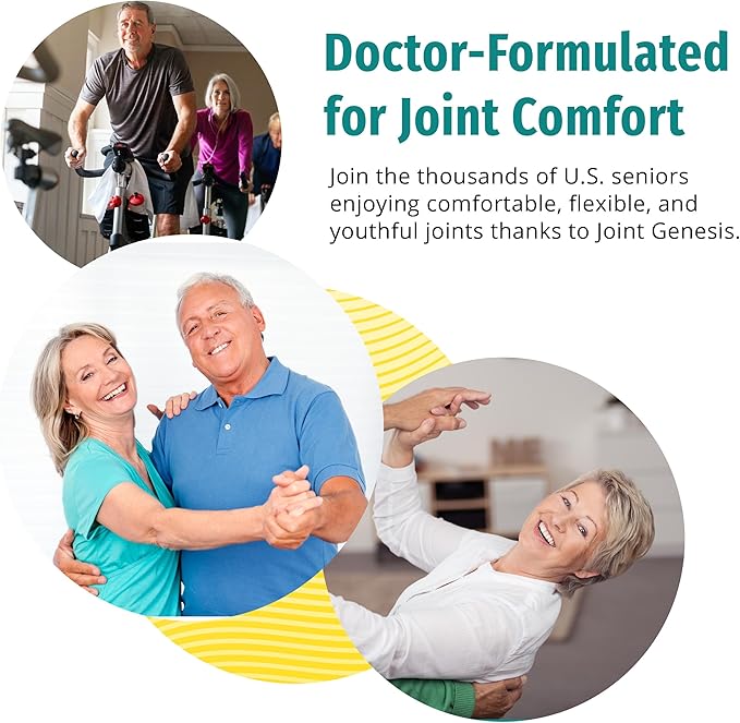 Joint Genesis, Joint Support Formula, Promotes Joint Function, Comfort, and Flexibility, 30-Day Supply, 3 Pack