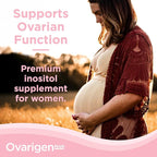 CalmCo Ovarigen Plus Myo-Inositol & D-Chiro Inositol Supplement for Women – 40:1 Powder with Folic Acid, Ashwagandha & Vitamin D3, Fertility Supplements for PCOS, Ovarian Support (30 Sachets)