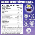 30mg Melatonin Gummies Supplement: Extra Strength Plus Magnesium Ashwagandha L-Theanine Chamomile Valerian GABA Vitamins B6 B12 D3 for Natural Zzz - Sugar Free for Nighttime Adults(120Count)