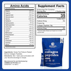Premium Collagen Peptides Powder, 30 Sticks Travel Packets(Type I, III), Unflavored Collagen Protein Powder to Go, Hydrolyzed Collagen Peptides for Skin Hair Nail Joint, 10g per Serving, Paleo & Keto