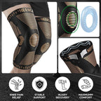 NEENCA Professional Knee Brace for Pain Relief, Medical Knee Support with Patella Pad & Side Stabilizers, Compression Knee Sleeve for Meniscus Tear, ACL, Joint Pain, Runner, Workout (Copper, X-Small)