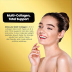 Cocó March N.M.D. Molecular Multi-Collagen - Types I, II, III, V & X – Hair, Skin, Nails & Joint Support for Women & Men – Low Molecular Weight Collagen, Gluten Free, Dairy Free, Soy Free, 90 Capsules