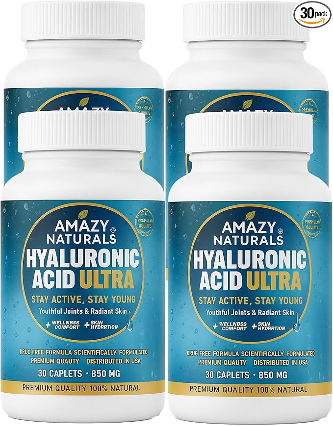 Hyaluronic Acid Ultra, 850mg, 30 Caplets, Premium Joint and Skin Supplement (4)