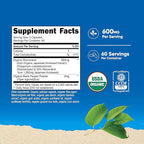 Nutricost Organic Resveratrol (600mg) 120 Capsules - USDA Organic, CCOF Certified, Vegan, GMO-Free, Gluten-Free, 60 Servings