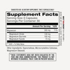Jocko Fuel Magnesium Complex Supplement - Magnesium Glycinate, Citrate, & Taurate Capsules Dietary Supplement for Muscle Recovery & Relaxation, Heart, Nerve, Bone Support, & Sleep 30-Day Supply
