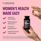 Saw Palmetto for Women with Biotin 5000mcg - Powerful DHT Blocker to Support Hair, Skin, and Nail Health - 120 Count - Vegan, Non-GMO Vitamin for Stronger, Fuller Looking Locks - 2 Month Supply