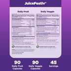 Natrol JuiceFestiv, Vitamins and Supplements for Nutrition & Well-Being, Antioxidants for Cellular Health, 90 Capsules (2-Count), Up to a 45 Day Supply