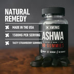 Xwerks Ashwagandha Gummies, Extra Strength 1500 mg Per Serving, Ashwagandha for Women and Men, Vegan Gluten Free, Non GMO, Vitamins and Supplements, Traditional Adaptogenic Herbal Supplement 60 Count