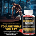 Nutravita Berberine Gummies with Ceylon Cinnamon 1500mg High Potency Berberine HCL Supplement for Immune and Metabolism Support, Sugar Free Organic Berberine Gummies Strawberry Flavor-1PACK