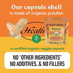 Complete Natural Products Papaya Enzyme Capsules 500mg - Organic Enzymes for Digestion with Papain, Vegan Non GMO Herbal Supplement Made USA, Fast Absorbing Digestive Support - 500 Capsules