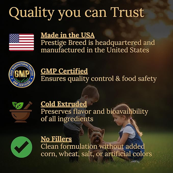 Multivitamins, Balanced Nutrition for Your Yorkie, 90 Count, Made in the USA with Real Bacon