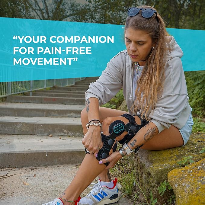 Z ONE Z1 K6 Hinged Unloader Metal Knee Brace for Men and Women - Knee Support for ACL, MCL, LCL, PCL, Sport Injuries, Mild Osteoarthritis, Meniscus Tears - Ideal for Running & Daily Activities (S7)