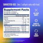Oceanblue Professional Omega-3 2100mg Fish Oil Supplement – Triple Strength, High Potency EPA, DHA & DPA – Burpless, Wild-Caught, Natural Orange Flavor – 120 Count (Pack of 1)