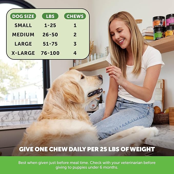 Grass Green Dog Urine Neutralizer for Lawns - Stops Yellow Burn Spots & Brown Grass - Lawn Saver Supplement with dl-Methionine, Probiotics & Digestive Enzymes - Green Grass Chews (Duck, 90 Ct)