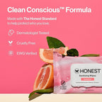 The Honest Company Grapefruit Grove Sanitizing Wipes, Kills 99.99% of Germs, Safe for All Hands, Antibacterial, Dermatologist Tested, 50 Count