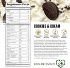 Ambrosia Planta - Plant-Based Protein Powder 20g | Dairy Free Vegan Protein Powder with BCAA Amino Acids | Keto-Friendly, No Added Sugar | 25 Servings | Cookies Cream