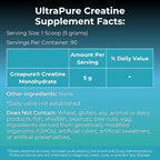MYOXCIENCE Creapure® Creatine | 5 Grams German Creatine Monohydrate Per Serving | Supports Muscle Performance, Lean Body Mass, & Cognition (90 Serving Jar)