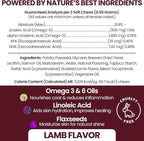 Salmon Oil for Dogs - Soft Chew Omega Treats for Skin and Coat - Fish Oil Blend of Essential Fatty Acids, Omega 3 and 6, Vitamins, Antioxidants and Minerals - Made in USA (180 Chews, Lamb)