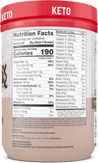 SlimFast Keto Meal Replacement Shake, Fudge Brownie Batter, Low Carb Keto Protein Powder with Collagen & Whey, No Sugar Added, Gluten Free, Weight Loss Support, 10-Serving Canister