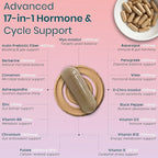Women’s Advanced Herbal PCOS & PCOD Support | Science-Backed Hormone & Cycle Care for Fertility & Ovulation | Myo-Inositol, D-Chiro, Berberine, Cinnamon & Vitamins | Vegan, Non-GMO, 120 Caps