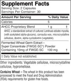 American BioSciences ImmPower Plus, AHCC & Fermented Wheat Germ Extract Herbal Supplement, 550mg per Capsule for Immune Support, Maintains Natural Killer Cell Activity, Pack of 1, 60 Veggie Capsules