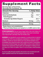 PINK Melatonin Gummies 10mg | Max Potency | Mixed Berry Flavor | Vegan, Non-GMO & Gluten Free Supplement