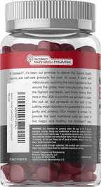 Horbäach Nitric Oxide Beet Root Gummies | 60 Chews| with Nitrates, Vitamin C & Black Pepper | for Men & Women | Strawberry Flavor | Vegan, Non-GMO, Gluten Free Supplement