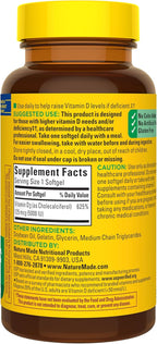 Nature Made Vitamin D3 5000 IU (125 mcg) Softgels, Extra Strength Vitamin D Supplement for Bone and Immune Health Support, 90 Softgels, 90 Day Supply