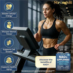 StrongVit NAD Resveratrol Supplement for Women & Men. Support Cellular Health, Energy + Healthy Aging. High Potency Blend, Plus Third-Party Lab Tested in USA (60 Capsules)