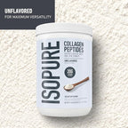 Isopure Collagen Peptides Powder, Promotes Hair, Nail, Skin and Joint Health, with Vitamin C and Biotin, Unflavored, 20g Collagen Peptides Per Serving, 11.36 Oz, 14 Servings (Packaging May Vary)