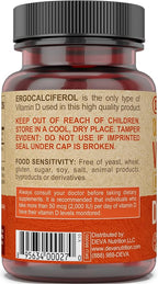 DEVA Vegan Vitamin D2 800 IU, Ergocalciferol Supplement with No Animal Ingredients, 90 Tablets (Pack of 2)