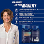 Motion – Advanced Joint Support: Hyaluronic Acid + Glucosamine + Curcumin + Type II Collagen – Flexibility, Mobility & Comfort – 30 Caplets 850 mg