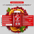 D-Mannose Supplements for Women – USA Made D-Mannose with Cranberry & Vitamin C – Cranberry Pills for Women for Urinary Tract & Bladder, Immune Support – 90 Vegan Capsules