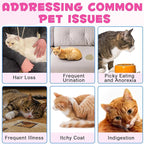 Collagen for Cats, Liquid Collagen for Cat, Liquid Skin and Coat Itch Relief for Cat with Biotin, Collage Supplement for Cats Salmon Flavor-120ml
