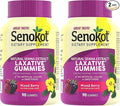 Senokot Dietary Supplement Laxative Gummies,Natural Senna Extract,Gentle,Overnight Relief from Occasional Constipation,Mixed Berry Flavor,90 Count (Pack of 2)