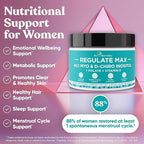 Eu Natural Regulate MAX Myo-Inositol & D-Chiro Inositol Supplement Powder for Women with Vitamin D & Folate Nutritional Support, Hormone Balance & Fertility Support, Unflavored 60 Servings