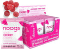 Noogs Sour Energy Chews, Electric Watermelon Electrolyte Energy Gummies, Sour Candy Flavored Alternative to Running Gels, Vegan, Gluten Free & Caffeine Free, 12 Pack