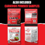 MuscleMeds Carnivor RTD Sampler Pack Ready to Drink Protein, Lactose Free, Sugar Free, Beef Isolate Protein, Muscle Building, Recovery 16.9 Fl Oz, Liquid (5 Pack)