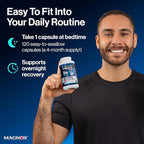 MAGNOX® Buster | Patented Clinically Tested 380mg Magnesium Supplement for Spasms & Leg Cramps at Night | One Capsule a Day for Almost Full Dosage | 3X More Absorption | Dead Sea Minerals (120 Caps)