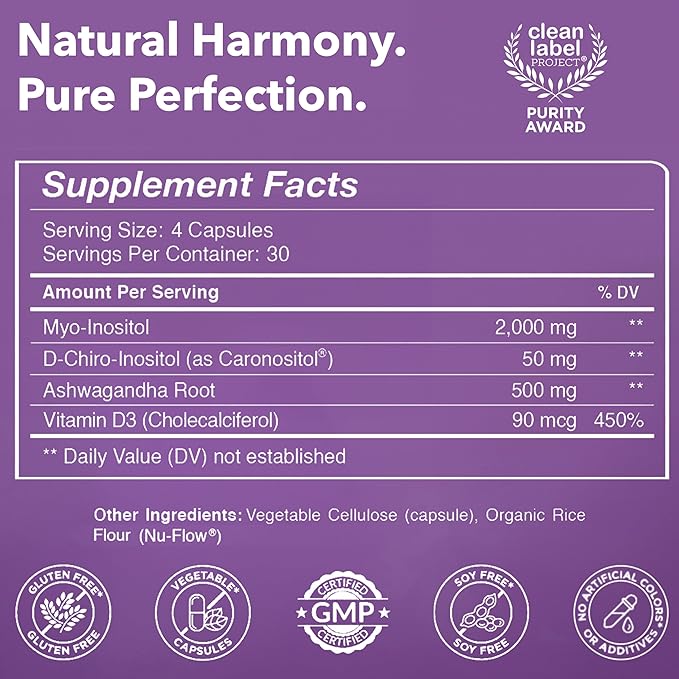 Save 10% on Ultimate Inositol Wellness Bundle – Myo-Inositol & D-Chiro Inositol Supplement Capsules + Powder for Hormonal Balance & PCOS Support