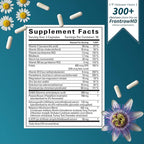 Relaxium Calm - Stress, Mood + Immune Support Supplement, Non-Habit Forming with Ashwagandha, 5-HTP & GABA, Mushroom Blend. Made in USA, 60 Capsules