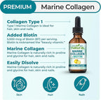 Why Not Natural Liquid Collagen Plus Biotin Drops for Women and Men - Supplement for Hair, Skin, and Nails