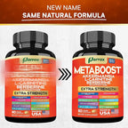 GLP-1 Booster Supplement, Akkermansia, L-Carnitine, Berberine (GlucoVantage), Methylfolate, Methylated B12, Chromium, Capsimax, Psyllium Husk, Probiotics Vitamins D3, B6, 20-in-1 Plant-Based (2 Pack)