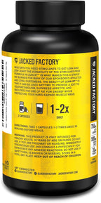 Jacked Factory Lean-XT Caffeine Free Fat Burner - Non Stim Weight Loss Supplement, Appetite Suppressant & Metabolism Booster | Acetyl L-Carnitine, Green Tea Extract, Forskolin - 60 Natural Diet Pills