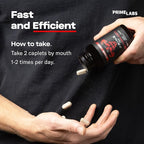 Prime Labs Testosterone Supplement for Men (2-Pack) - Stamina, Endurance, Energy, & Strength - Men's Testosterone Booster & Workout Supplement - 120 Caplets