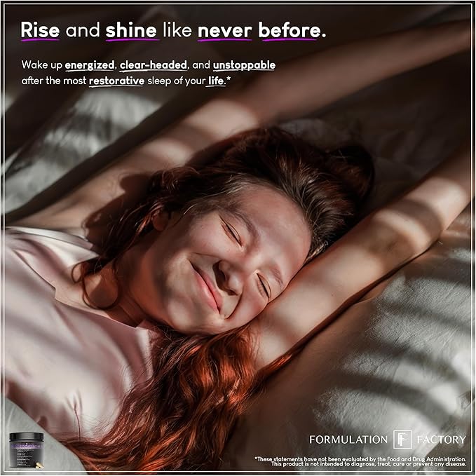 Formulation Factory 10-in1 Magnesium Glycinate Sleep Aid - The Night Before Recovery Complex with Melatonin & L-Theanine - Natural Relaxation Support (4 Month Supply, 240 Capsules)