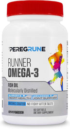 Runner Omega 3 Fish Oil | Helps Support Heart & Joint Health for Running with Omega- EPA & DHA | 1400 mg, 1 Month Capsules for Men and Women | Triple Strength Nutritional Sport Supplement