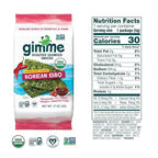 Gimme Seaweed Organic Premium Roasted Seaweed Snacks, Korean BBQ, 6 Count, Keto, Vegan, Gluten-Free, Great Source of Omega3s and Iodine, Healthy On-The-Go Snack for Kids and Adults