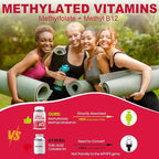 (2 Pack) Sugar Free Methylated Multivitamin for Women Gummies with Calcium, D3 K2, Inositol, Folate, Biotin, Iron, Vitamin A, C, E, B Complex - Multi Vitamins & Minerals - Energy, Immune, Bone - Vegan